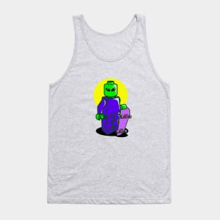 Blocky style Skater Tank Top